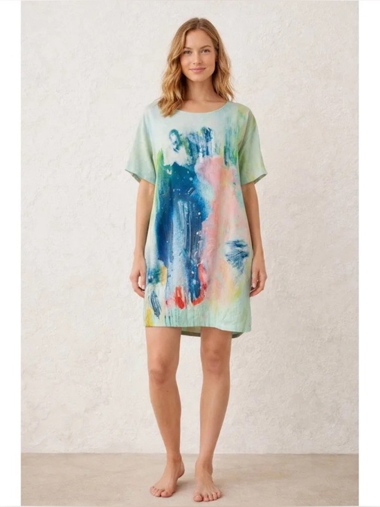 Maeve Dresses & Skirts - MAEVE Anthropologie Claire Desjardins Painted Silk Watercolor Tunic Dress XS